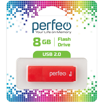 USB Perfeo 8GB C04 Red фото