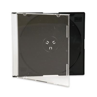 Коробка для дисков CD-BOX (одинарный черный) фото