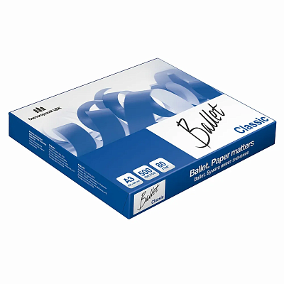 Бумага офисная Ballet classic А3 80г/м2 500 л (белая) фото