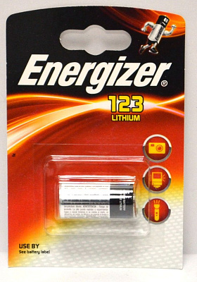 Батарейка Energizer 123A  фото