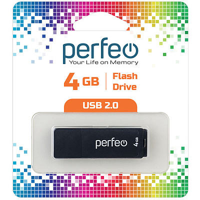 USB Perfeo 4GB C04 Black фото