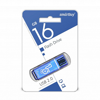 UFD Smartbuy 16GB Glossy series Blue (SB16GBGS-B) фото