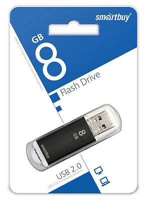UFD Smartbuy 8GB V-Cut Black (SB8GBVC-K) фото