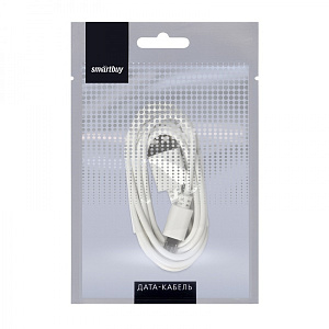 Дата-кабель Smartbuy USB - micro USB, цветные, длина <1 м, белый (iK-12c white) фото