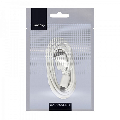 Дата-кабель Smartbuy USB - micro USB, цветные, длина <1 м, белый (iK-12c white) фото