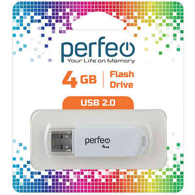 USB Perfeo 4GB C03 White фото
