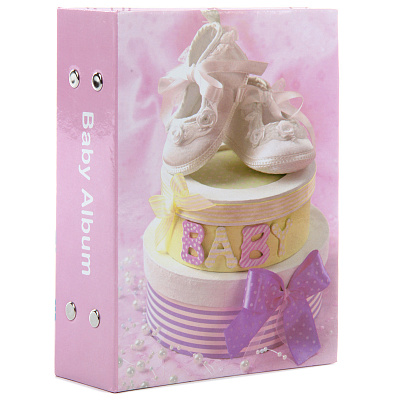 Фотоальбом Пионер 75432 100 фото 10х15 см ПП кармашки, baby shoes  фото
