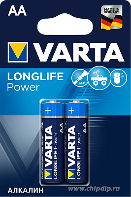 Батарейка Varta LR06/2BL LONGLIFE 4906 фото