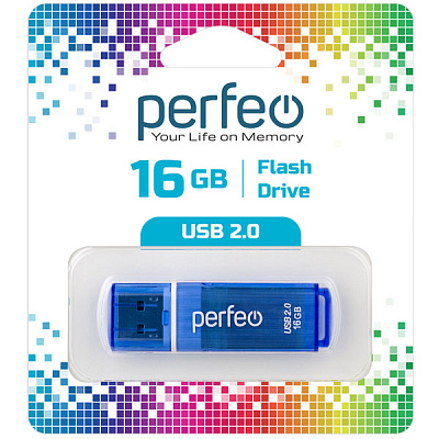 USB Perfeo 16GB C13 Blue  фото
