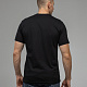 Футболка классическая с коротким втачным рукавом размер 50 (L) цвет черный фото