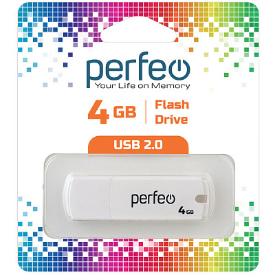 USB Perfeo 4GB C05 White фото