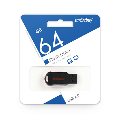 UFD Smartbuy 64GB UNIT Red-Black (SB64GBU-R) фото