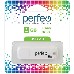 USB Perfeo 8GB C05 White фото