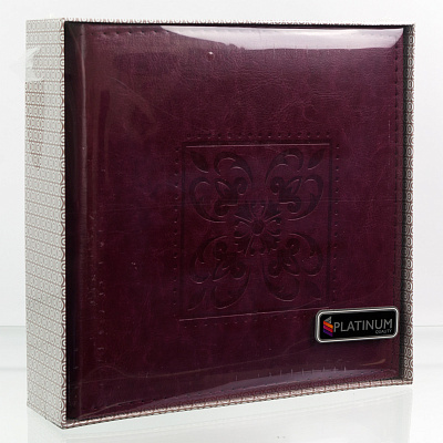 Фотоальбом Platinum PC-46200RCLK 200 ф "Экокожа" книжный переплет подарочной коробке (2PU42302) /12 фото