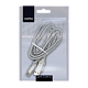 Дата-кабель Smartbuy USB 3.0 - USB Type C серебро хлопок длина 1 м (iK-3012silver)/60 фото