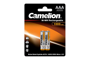 Аккумулятор NI-Mh Camelion AAA1000mAh/2BL фото