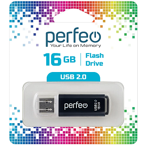 USB Perfeo 16GB C13 Black фото