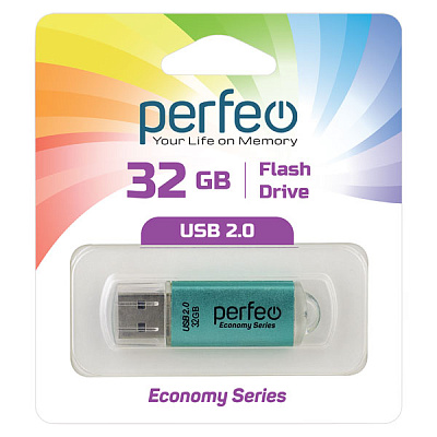 USB Perfeo 32GB E01 Green economy series  фото