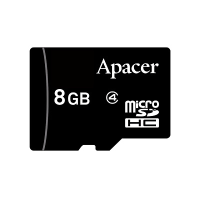 Apacer microSD 8GB High-Capacity (Class 4) w/o Adapter фото