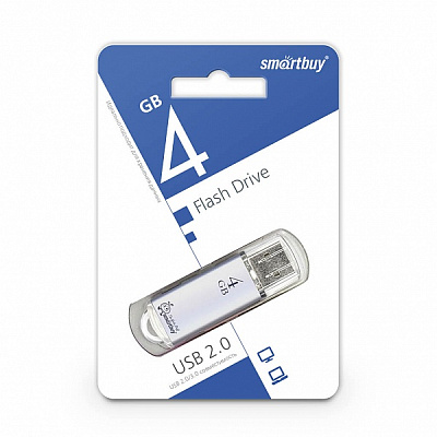UFD Smartbuy 4GB V-Cut Silver (SB4GBVC-S) фото
