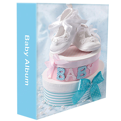 Фотоальбом Пионер 75433 200 фото 10х15см ПП кармашки Baby shoes фото