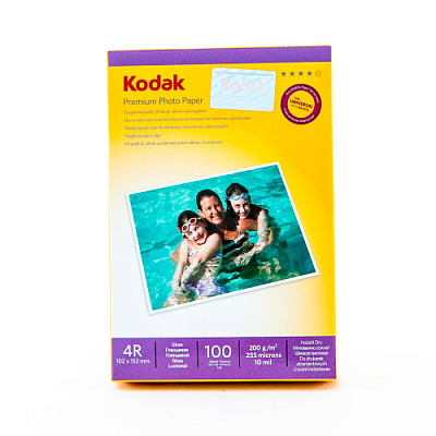 Фотобумага Kodak глянцевая 4R (10,2х15,2) 200г/м 100 л (N 133) фото