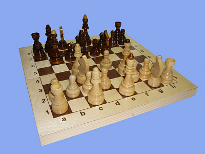 Шахматы гроссмейстерские (d36) в доске (430х210х55) Ш-3  фото
