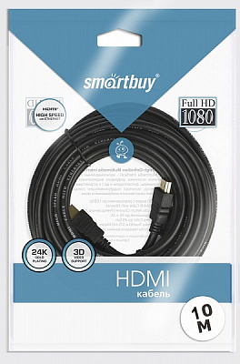 АудиоВидео кабель Smartbuy HDMI - HDMI ver. 1.4b A-M/A-M, 5м (К-351-50)  фото