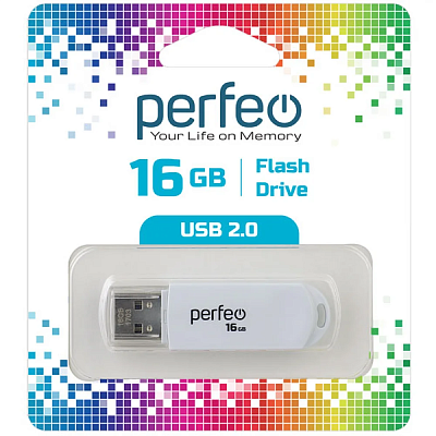 USB Perfeo 16GB C03 White фото