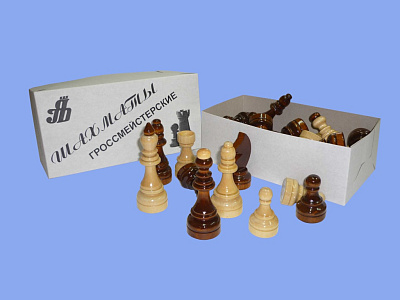 Шахматы гроссмейстерские (d36) в картонной упаковке Ш-5  фото