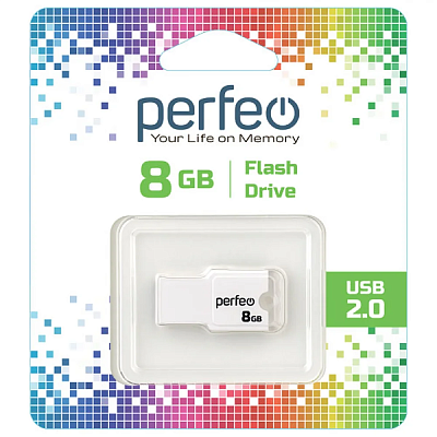 USB Perfeo 8GB М01 White  фото