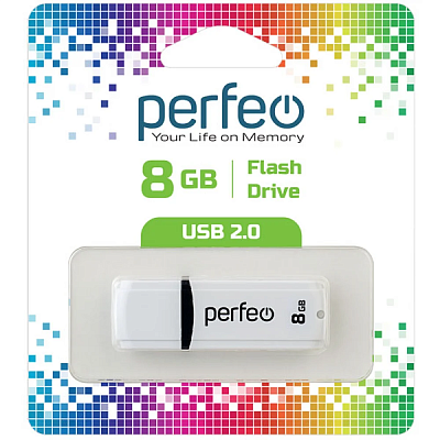USB Perfeo 8GB C02 White фото