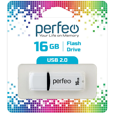 USB Perfeo 16GB C02 White фото