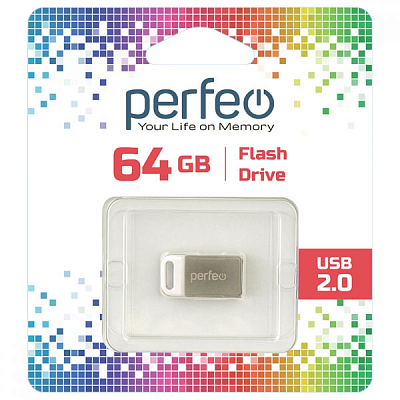 USB Perfeo 64GB M05 Metal Series фото